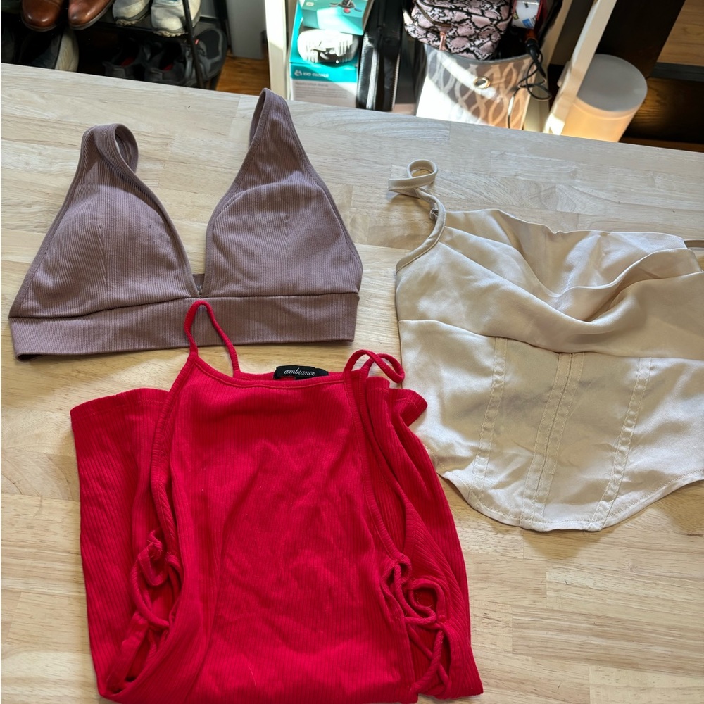 Three tops